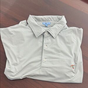 Genteal Striped Performance Polo